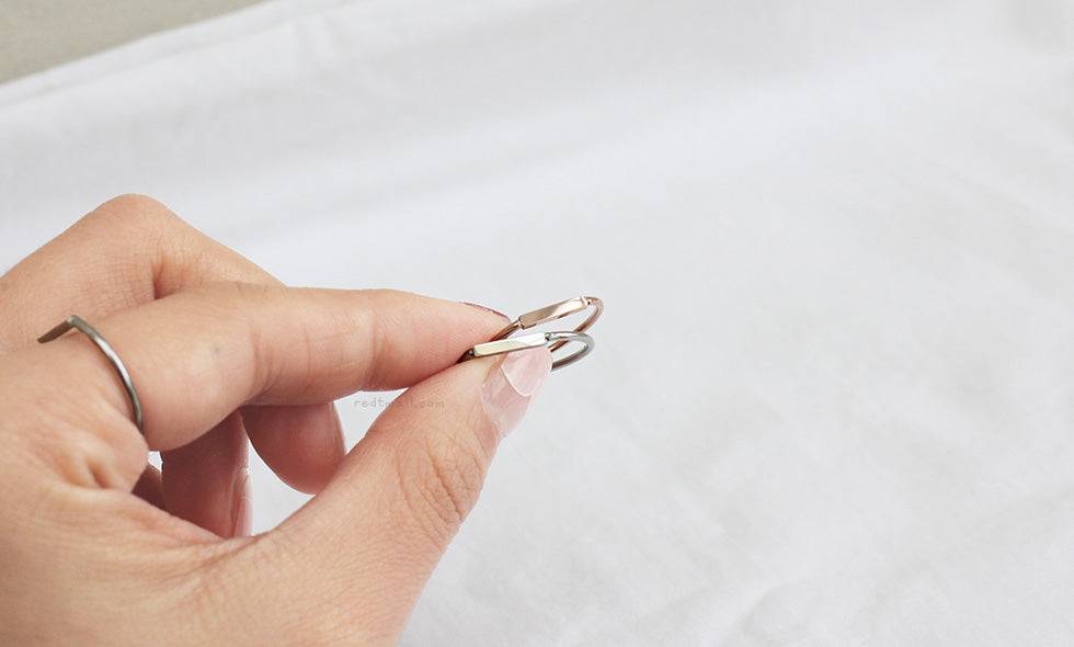 [Surgical Steel] Flat Ring [2color / 1set-10ea]