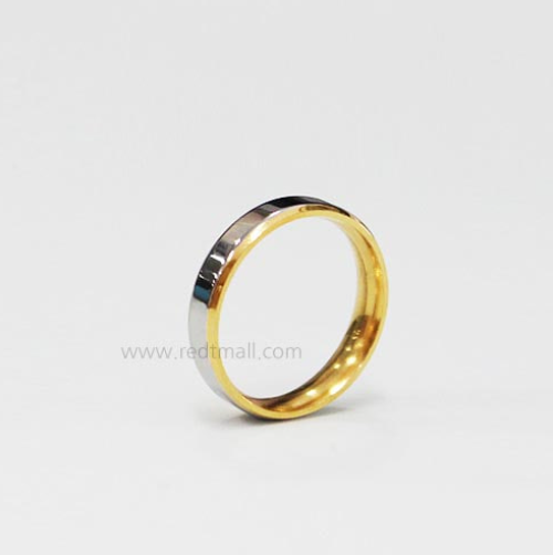 Gold Silver Matte Two Tone Ring [1set-10ea]