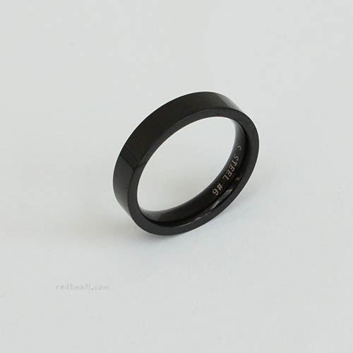 Black Polished Ring [1set-10ea]