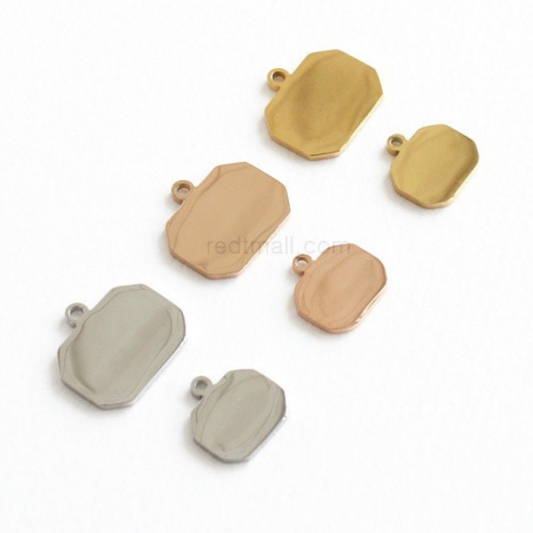 [Metal] Octagonal Pendant [2 type/ 1 set-10ea]