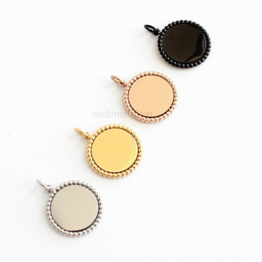 [Metal] Sunflower Pendant [2 type/1 set-10ea]