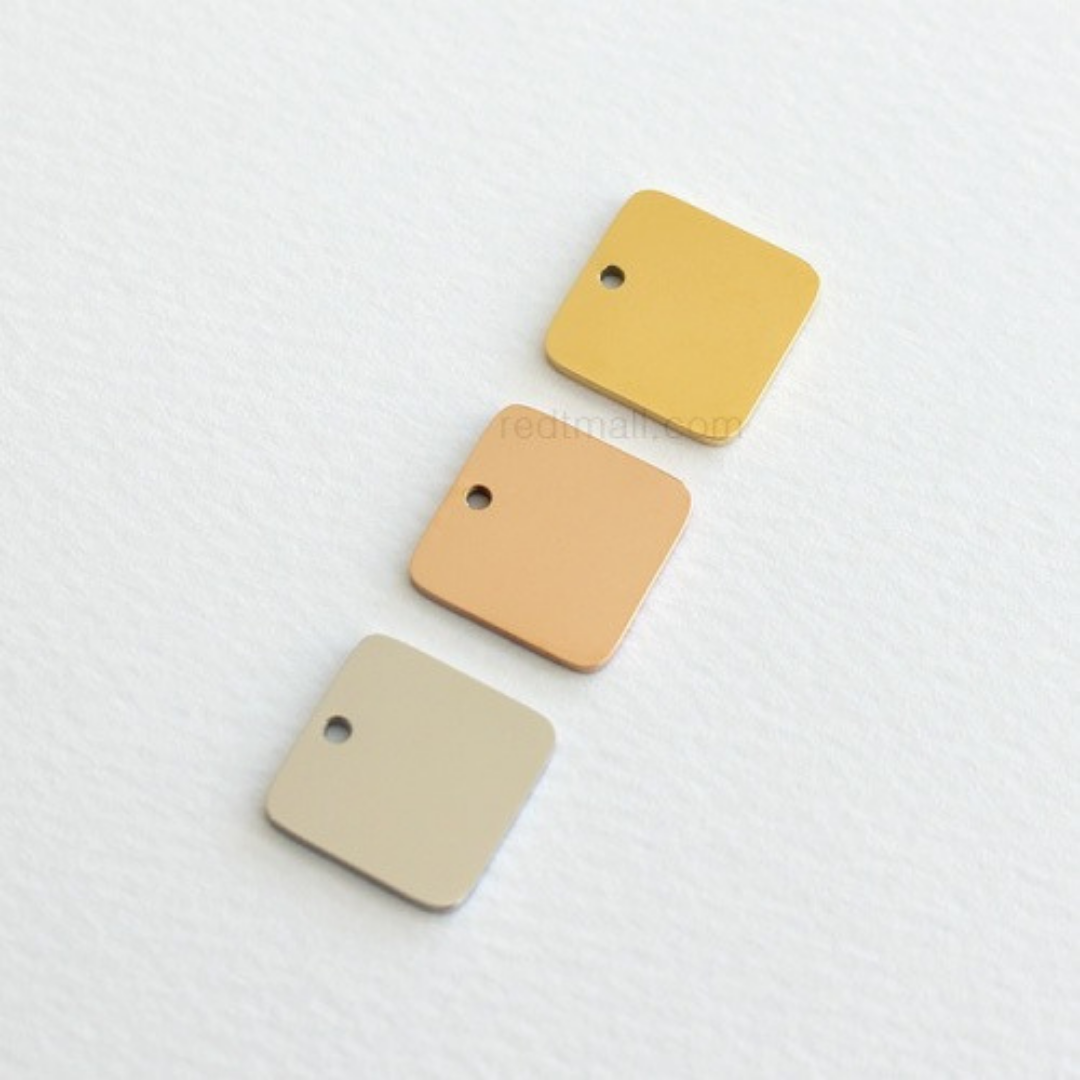 [Surgical Steel] Loop Square Pendant [1 set-10ea]