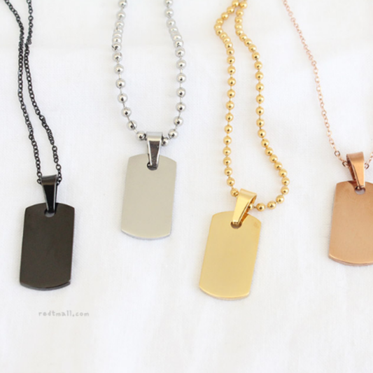 [Surgical Steel] Square Pendant [3 type/ 1 set-10ea]