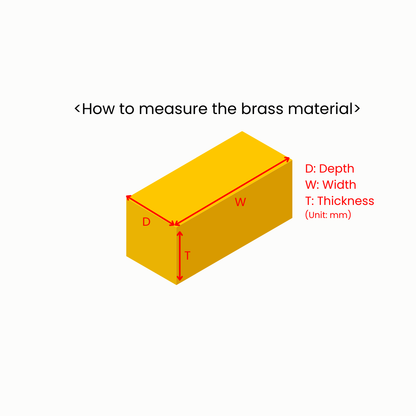 [Brass Molds] Each Size 1 set 10ea